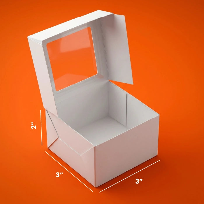 White Brownies Boxes – With & Without Window