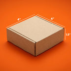 4 x 4 x 1.5 Inches (SwiftPack E-Commerce Box)
