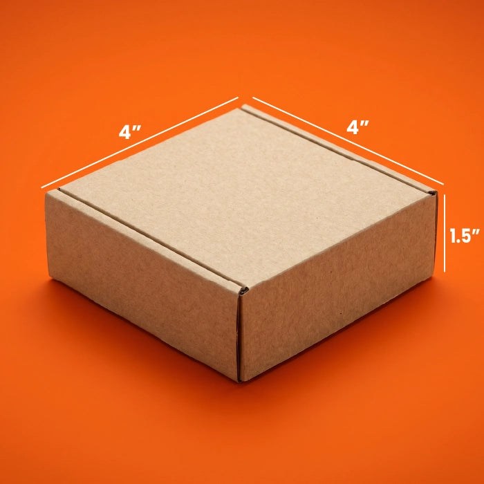 4 x 4 x 1.5 Inches (SwiftPack E-Commerce Box)