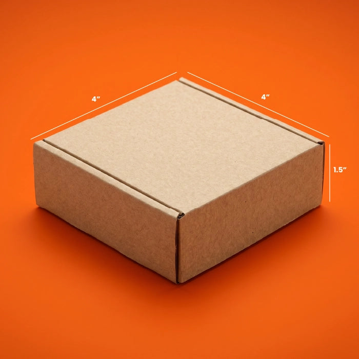Mini Cube Ecommerce Box (4 x 4 x 1.5 Inches)