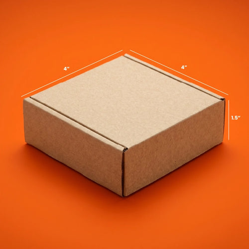 Mini Cube Ecommerce Box (4 x 4 x 1.5 Inches)