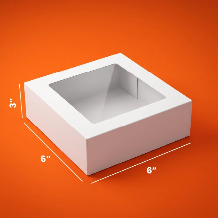 White Brownies Boxes – With & Without Window
