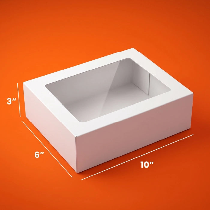 White Brownies Boxes – With & Without Window