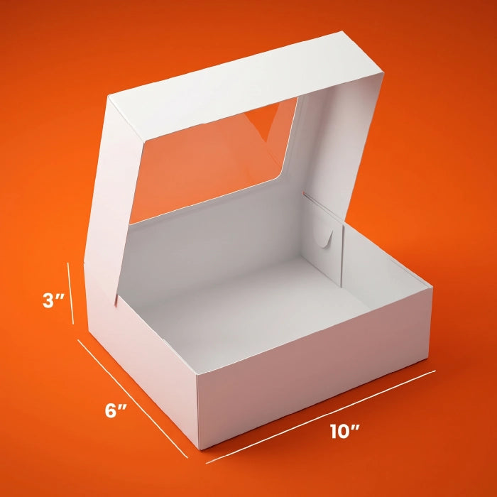 White Brownies Boxes – With & Without Window
