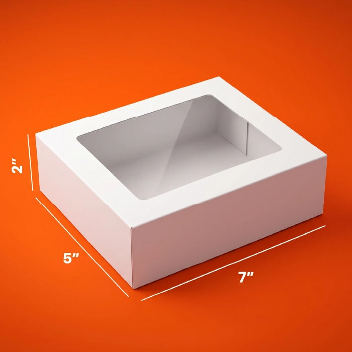 White Brownies Boxes – With & Without Window