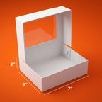 White Brownies Boxes – With & Without Window
