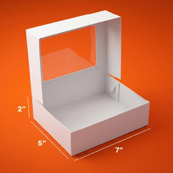 White Brownies Boxes – With & Without Window