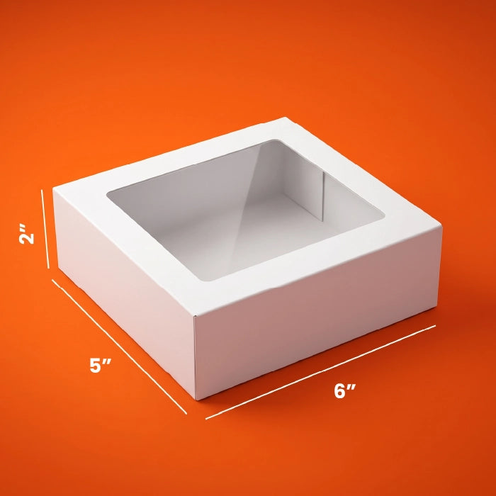White Brownies Boxes – With & Without Window